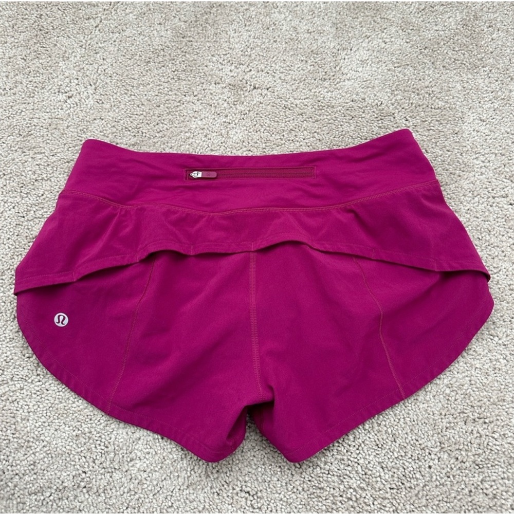 lululemon shorts speed up 2.5” magenta purple